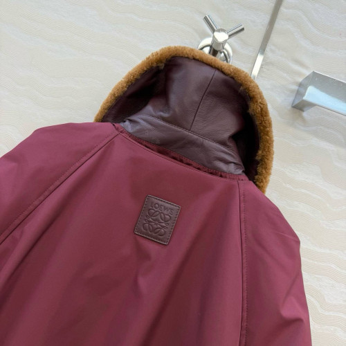 Пуховик Loewe бордовый