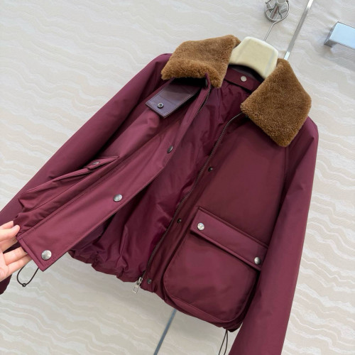 Пуховик Loewe бордовый