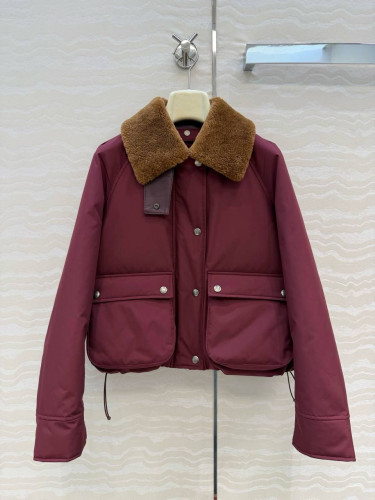 Пуховик Loewe бордовый