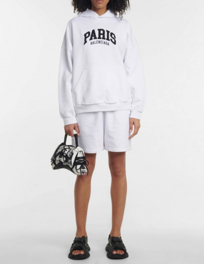 Худи Balenciaga белая унисекс