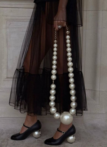 Сумка Chanel женская премиум в виде жемчужного колье