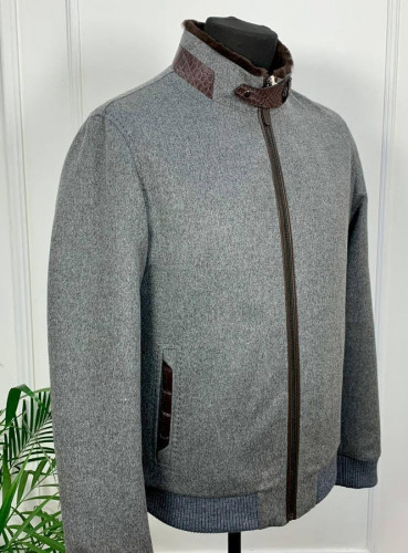Куртка Brunello Cucinelli вставки из кожи крокожила, 469225636