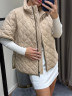 ​Жилетка Brunello Cucinelli из микровельвета с утеплением пухом