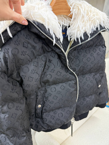 Louis Vuitton пуховик укороченный черный