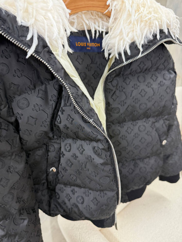 Louis Vuitton пуховик укороченный черный