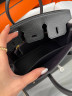 Сумка Hermes Birkin 25 cm серая, черная