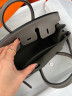 Сумка Hermes Birkin 25 cm серая, черная