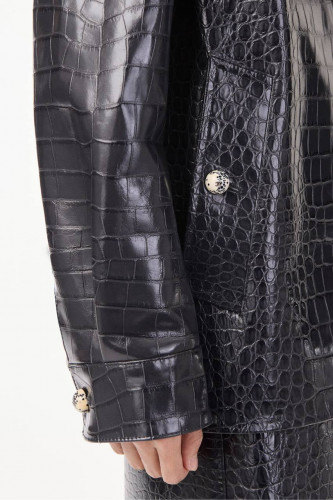 Chanel куртка из кожи премиум качества