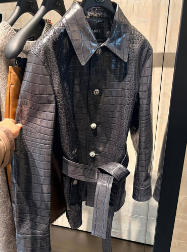 Chanel куртка из кожи премиум качества