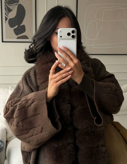 Loro Piana пальто с мехом