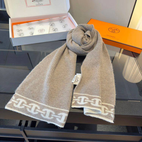 Комплект Hermes шапка и шарф