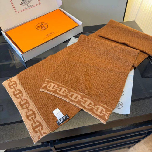 Комплект Hermes шапка и шарф