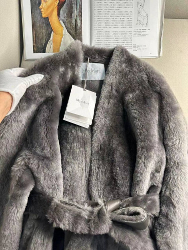 MaxMara дубленка серая