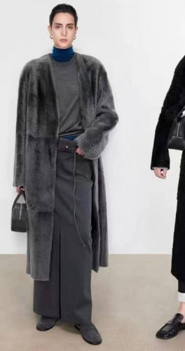 MaxMara дубленка серая