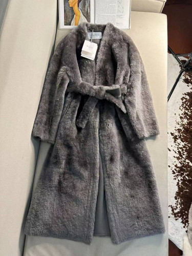 MaxMara дубленка серая