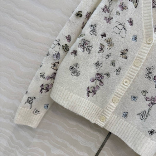 Кардиган Dior с вышивкой бабочками