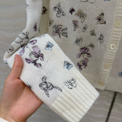 Кардиган Dior с вышивкой бабочками