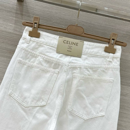 Джинсы Celine белого цвета
