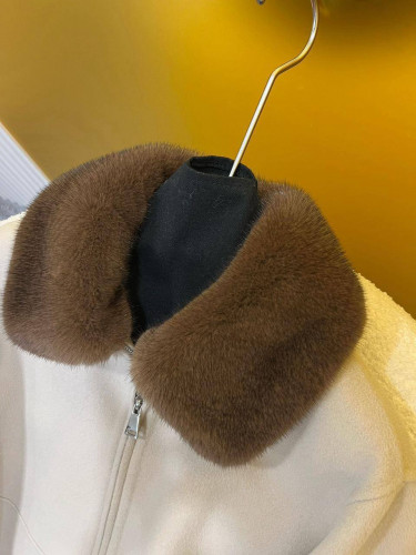 Пальто Loro Piana из кашемира с мехом норки