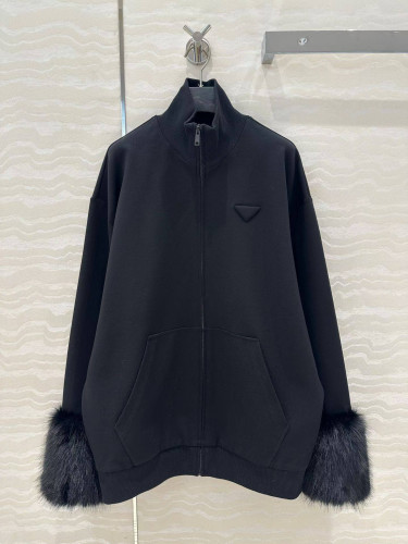 Prada пальто черное
