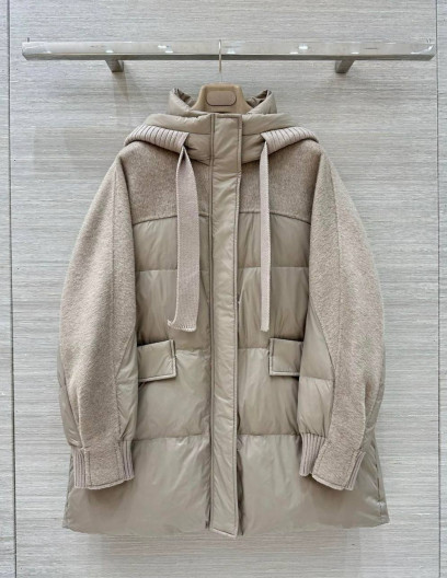 Loro Piana пуховик комбинированный