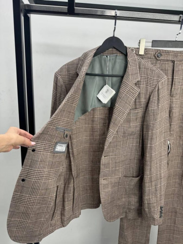 Льняной костюм Brunello Cucinelli, 1481301889