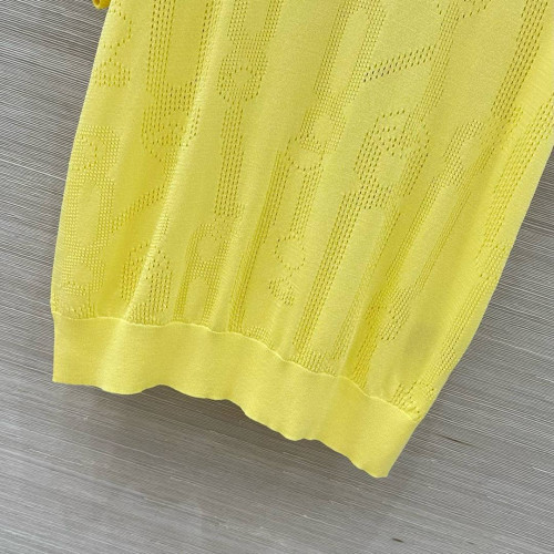 Футболка Hermes желтого цвета