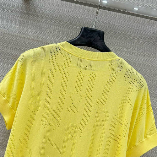 Футболка Hermes желтого цвета