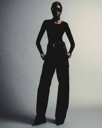 Брюки Saint Laurent широкие