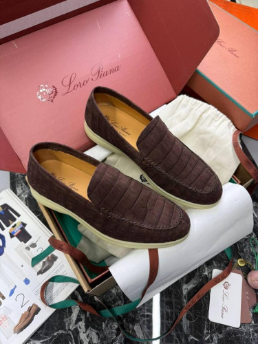 Лоферы Loro Piana кожи крокодила, 497811010