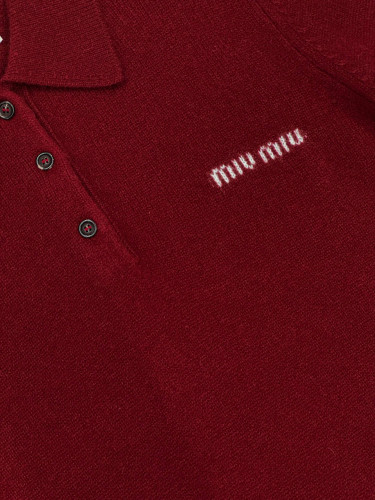Miu Miu свитер бордовый кашемировый