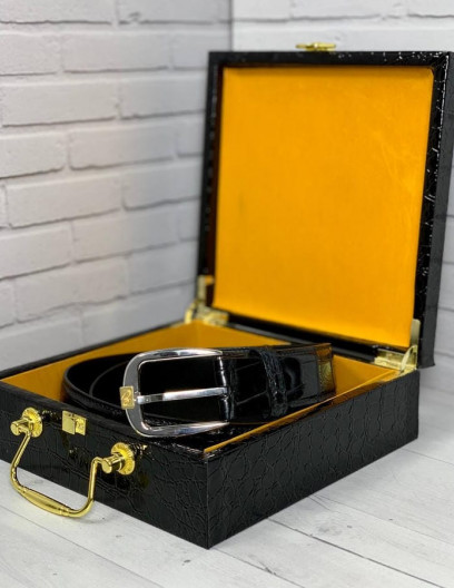 Ремень Brioni из кожи крокодила, 474501734