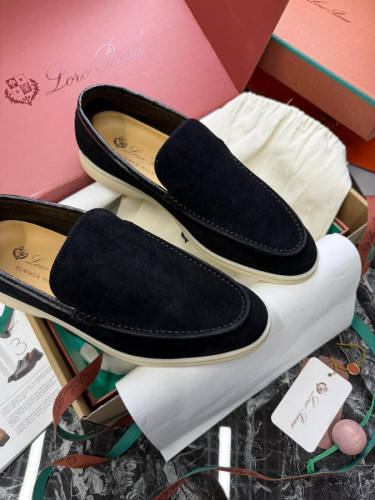 Лоферы Loro Piana вставка из кожи крокодила, 497808915