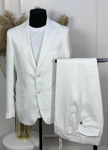 Льняной костюм Brunello Cucinelli, 481776606