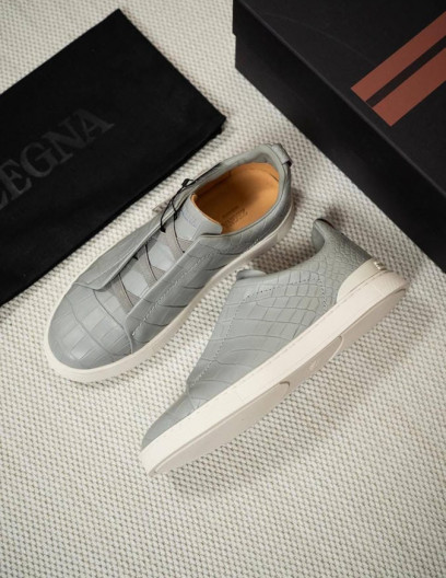 Кеды Zegna из кожи крокодила, 1789471305
