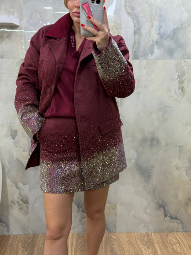 Комплект Gucci юбка и пиджак