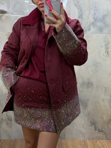 Комплект Gucci юбка и пиджак