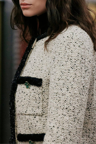 Chanel пиджак женский из твида и шерсти