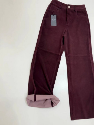 Saint Laurent брюки кожаные