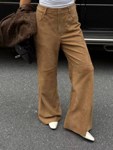 Saint Laurent брюки кожаные