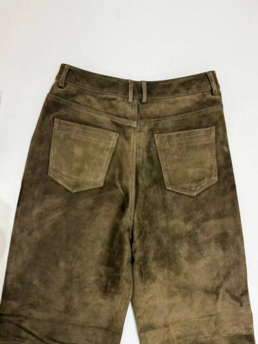 Saint Laurent брюки кожаные