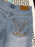 Джинсовые шорты Louis Vuitton, 1560882025
